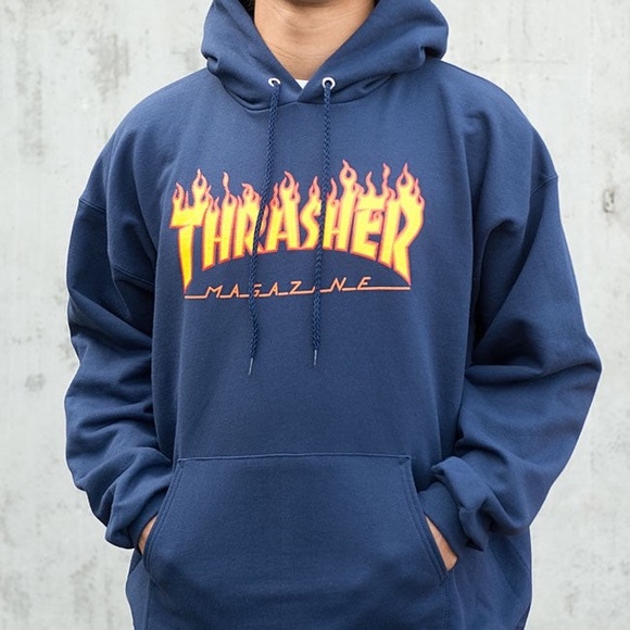Men’s Thrasher Flame Hoodie size S - Picture 2 of 9
